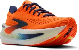 Brooks Glycerin Max 2 Hybrid Running Shoe in Orange/Beacon Blue/Nightlife at Nordstrom, Size 10.5