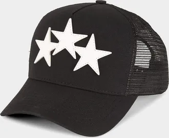 Amiri Men & apos;s 3-Star Trucker Hat