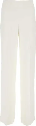 Stella McCartney White Stretch Crepe Wide-leg Pant