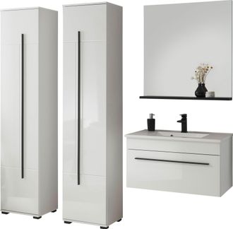 Inosign Badmöbel-Set »Cantara, Bad im modernen Design, 4-teiliges Badezimmer« Set, 4 Stk. tlg