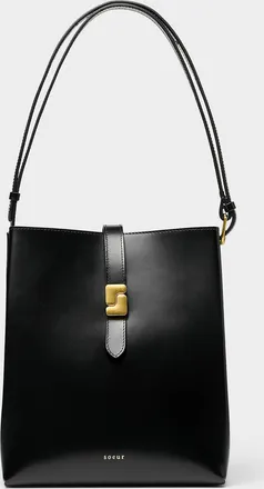 SOEUR Womens Bello minimalist square leather bag