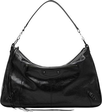 Balenciaga Le City Moto Bag L - Dames - Tassen - Zwart - Maat: ONE Size Katoen