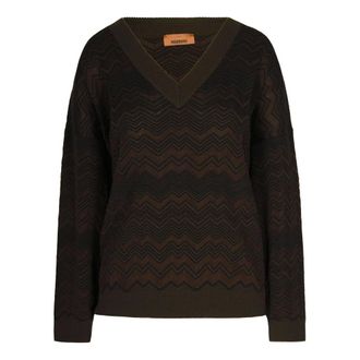 Missoni Dames, Truien, Bruin, Maat: XS Wol