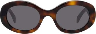 Celine Triomphe Oval Sunglasses - unisex - CELINE - Sunglasses - Brown - 52 MM - Accessories