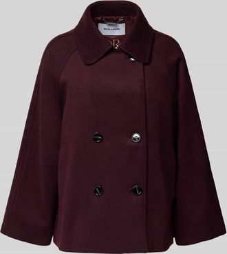 More & More More & More Relaxed Fit Jacke mit Viskose-Anteil in Bordeaux, Größe 36