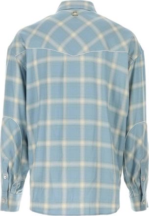 Wooyoungmi Mens Shirt Blue Rayon