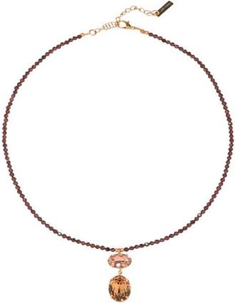 Jennifer Behr Freya Pendant Necklace in Garnet at Nordstrom