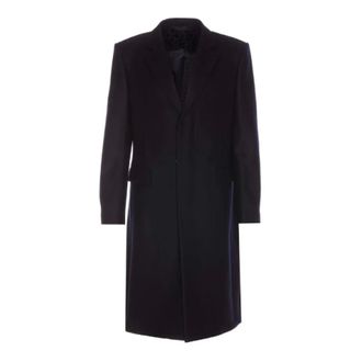 Givenchy Blue Winter Coats - male - Givenchy - Single-Breasted Coats - Blue - L - Coats