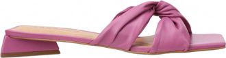 Carrano Womens Serenity Leather Slide Sandal In Amora