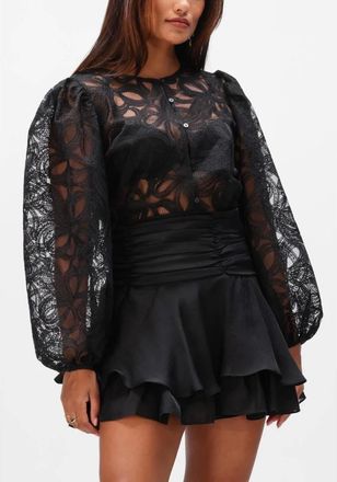 Object Object, Overhemden, Dames, Zwart, XS, Polyester, Objrose L/S RE Shirt