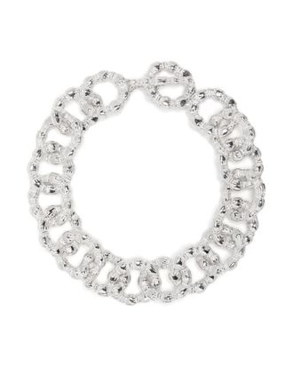 Bleue Burnham Bracciale a catena Nature Knows Best oversize - Argento