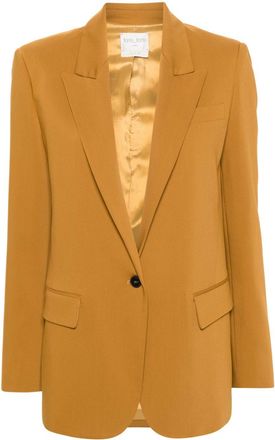 Forte_Forte single-breasted notched-lapel blazer - women - Wool - III - Yellow