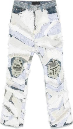 Who Decides War by Ev Bravado Jeans Bianco, Blu-Uomo