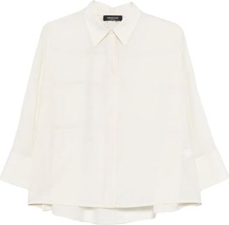 Fabiana Filippi button shirt - women - Virgin Wool/Polyamide/Elastane - 38 - Neutrals