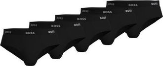 BOSS 5-Pack Authentic Cotton Briefs in Black at Nordstrom, Size Large