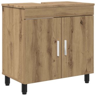 vidaXL Unidad De Tocador De Ba&ntilde;o Roble Artesanal 60 X 35 X 60 Cm Vidaxl