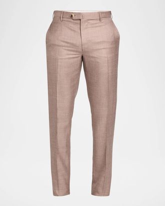 Isaia Men & apos;s Luxe Twill Pants with Side Tabs