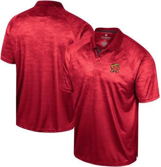 Colosseum Mens Colosseum Red Maryland Terrapins Honeycomb Raglan Polo at Nordstrom, Size X-Large