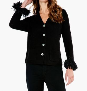 Nic+Zoe Nightfall Cardigan In Black
