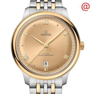 Omega De Ville Automatic Chronometer Gold Dial Mens Watch 434.20.40.20.08.001