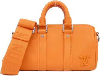 Louis Vuitton Orange Leather Boston Bag (Pre-Owned)