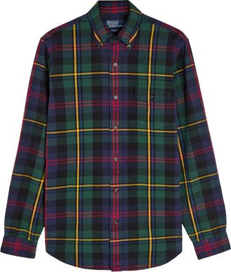 Polo Ralph Lauren Plaid Flannel Shirt - Navy - XL