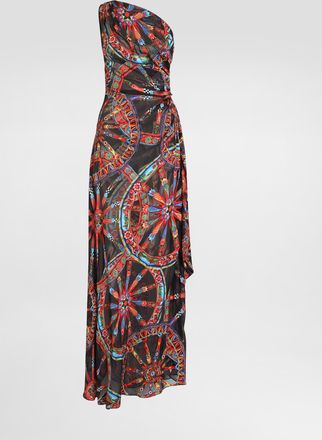 Dolce & Gabbana Carretto-print One-shoulder Twill Dress - Woman Dresses Multicolor 36