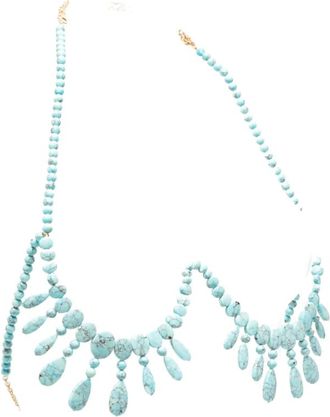 Cult Gaia Necklaces, female, Blue, Size: ONE SIZE Gabrie Bralette