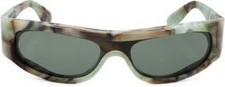 Retro Superfuture 58mm Wrap Sunglasses in Grey at Nordstrom Rack