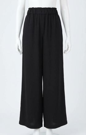 Z Supply Isolde Wide Leg Satin Pant In Black