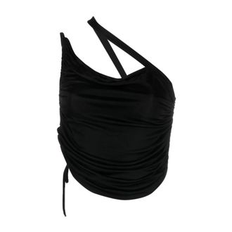 ADĀMO Andrea Adamo Mujer, Camisetas, Negro, Talla: M