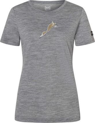 super.natural Duck Dive Tee Merinoshirt f&uuml;r Damen | grau/ various