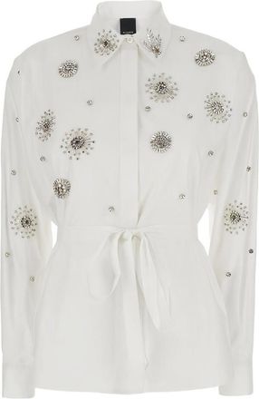 Pinko Carley Shirt In White Cotton