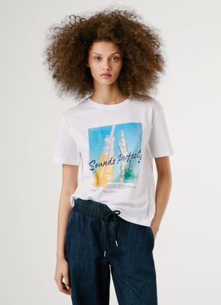 Pepe Jeans London T-Shirt »ANGEL« mit grossem Frontprint