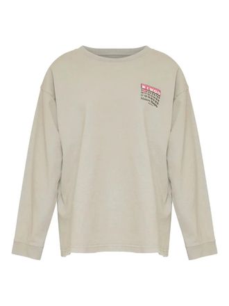 Maison Margiela Numbers-print long-sleeve T-shirt - Grey