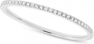 Allurez 0.10ct 14k White Gold Diamond Ladys Band