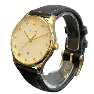 Gucci Pre-owned 126.5 Polshorloge - Dames - Vintage Horloges - Wit - ONE Size - Leer - Vintage