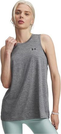 Under Armour Tech Tank Top Twist Womens Clothing Clay Green/Black : LG (US 12-14), Polyester