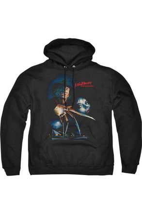 Gildan Nightmare On Elm Street Elm Street Poster Adult Pull Over Hoodie / Hooded Sweatshirt