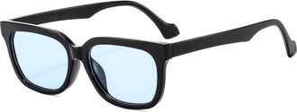 Generic Mens Outdoor Sunglasses Womens Vacation Commuter Driving Sun Glasses(Blue)