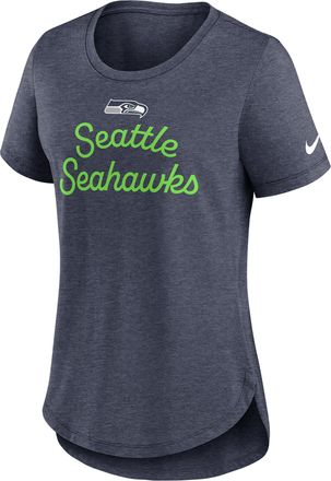 Nike Seattle Seahawks Script Nike Womens NFL T-Shirt in Blue | NKMVEX5278-EVH
