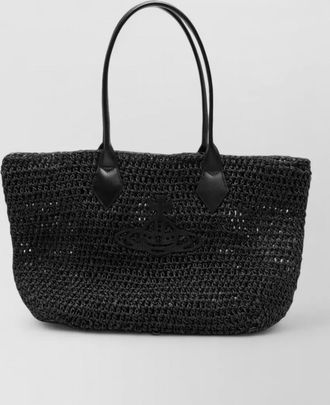 Vivienne Westwood shopper raffia beach bag