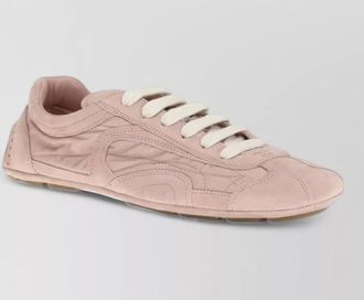Prada leather low-top sneakers