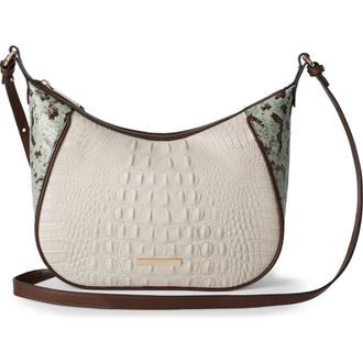 Brahmin Corinne Croc Embossed Leather Crossbody in Multi Genoa at Nordstrom