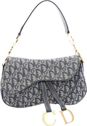 Dior Pre-owned Dior issimo Canvas Double Saddle Bag Ladies HR9ASL8UEOA987TC