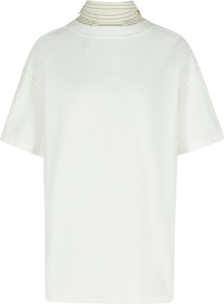 Maison Margiela invertiertes wei&szlig;es Baumwollhemd