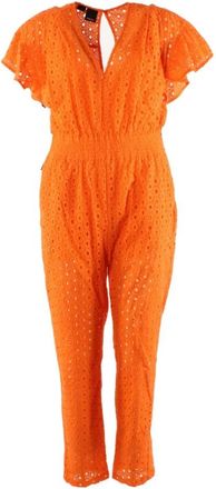 Pinko Jumpsuit - Dames - Jumpsuits - Oranje - M - Katoen - Jumpsuits & Playsuits