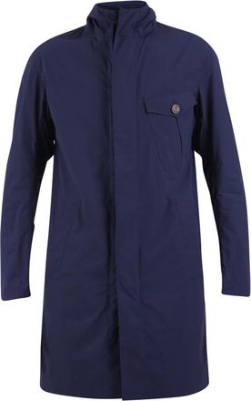 Herno hooded jacket - Heren - Zomerjassen - Blauw - L - Nylon - Jassen