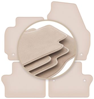 OEM Alfombrillas Beige Premium Para Volvo Xc70 Iii Station Wagon 2007-2016