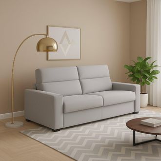 Dmora Sof&aacute; Fijo 2 Plazas Cama, Desenfundable, Hidrorrepelente Hecho En Italia, Lavable, 200x95x100h Cm Gris
